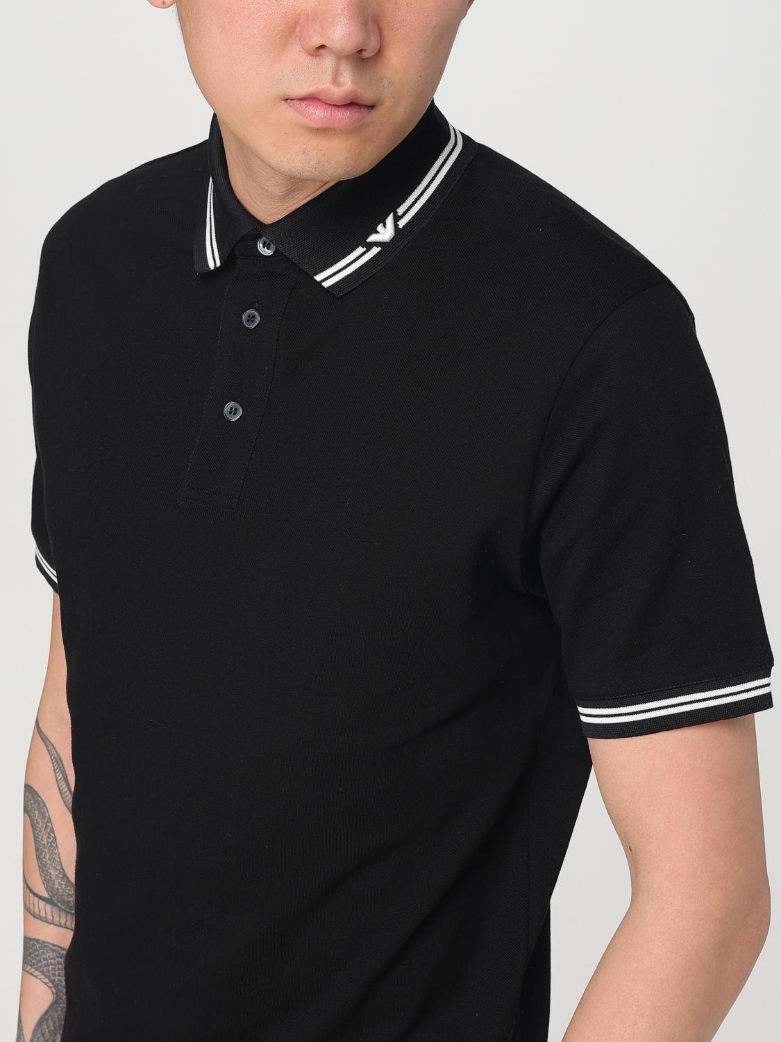 EMPORIO ARMANI POLO: Polo herren Emporio Armani, Schwarz - Img 3