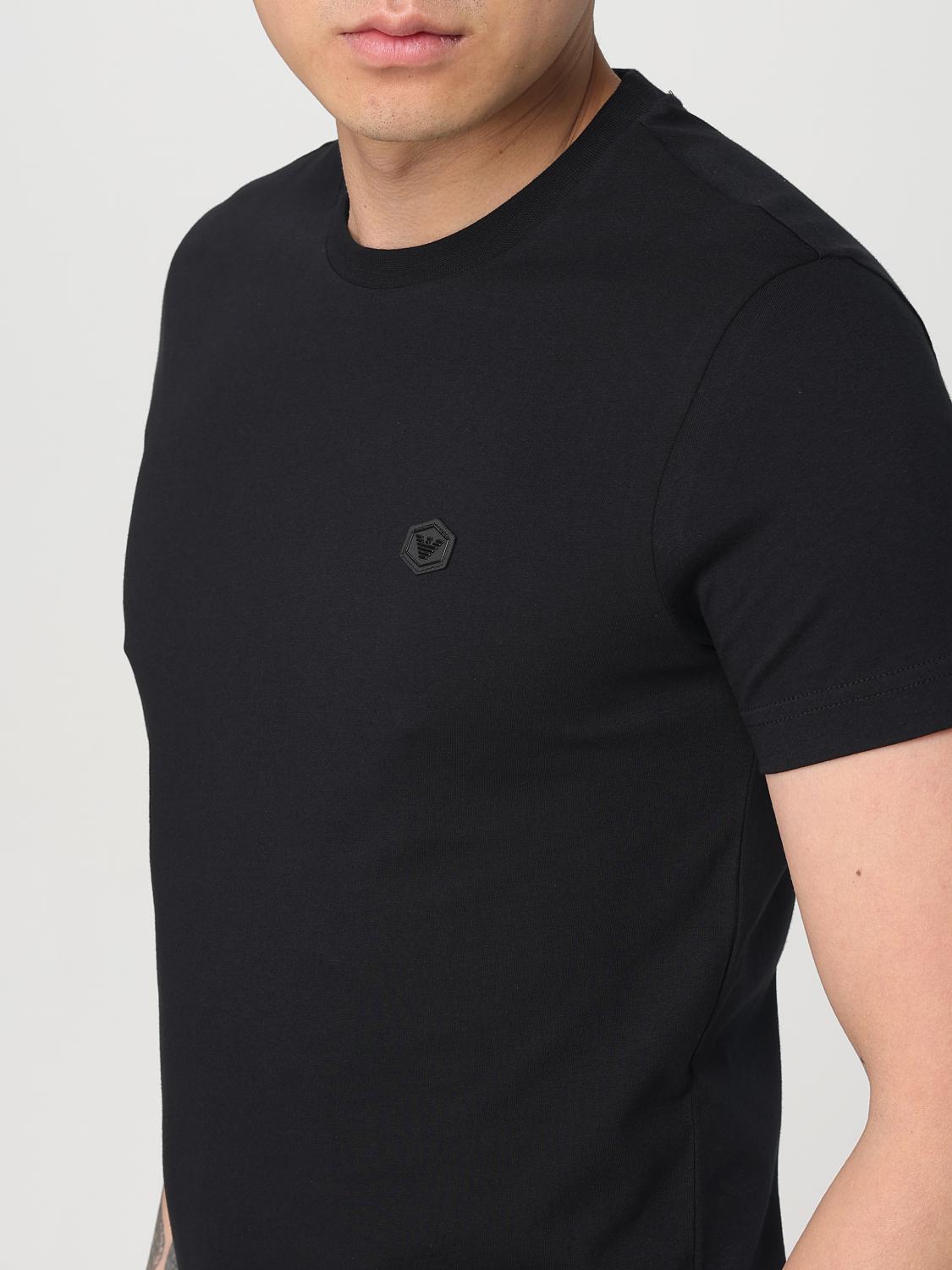 EMPORIO ARMANI T-SHIRT: T-shirt men Emporio Armani, Black - Img 3