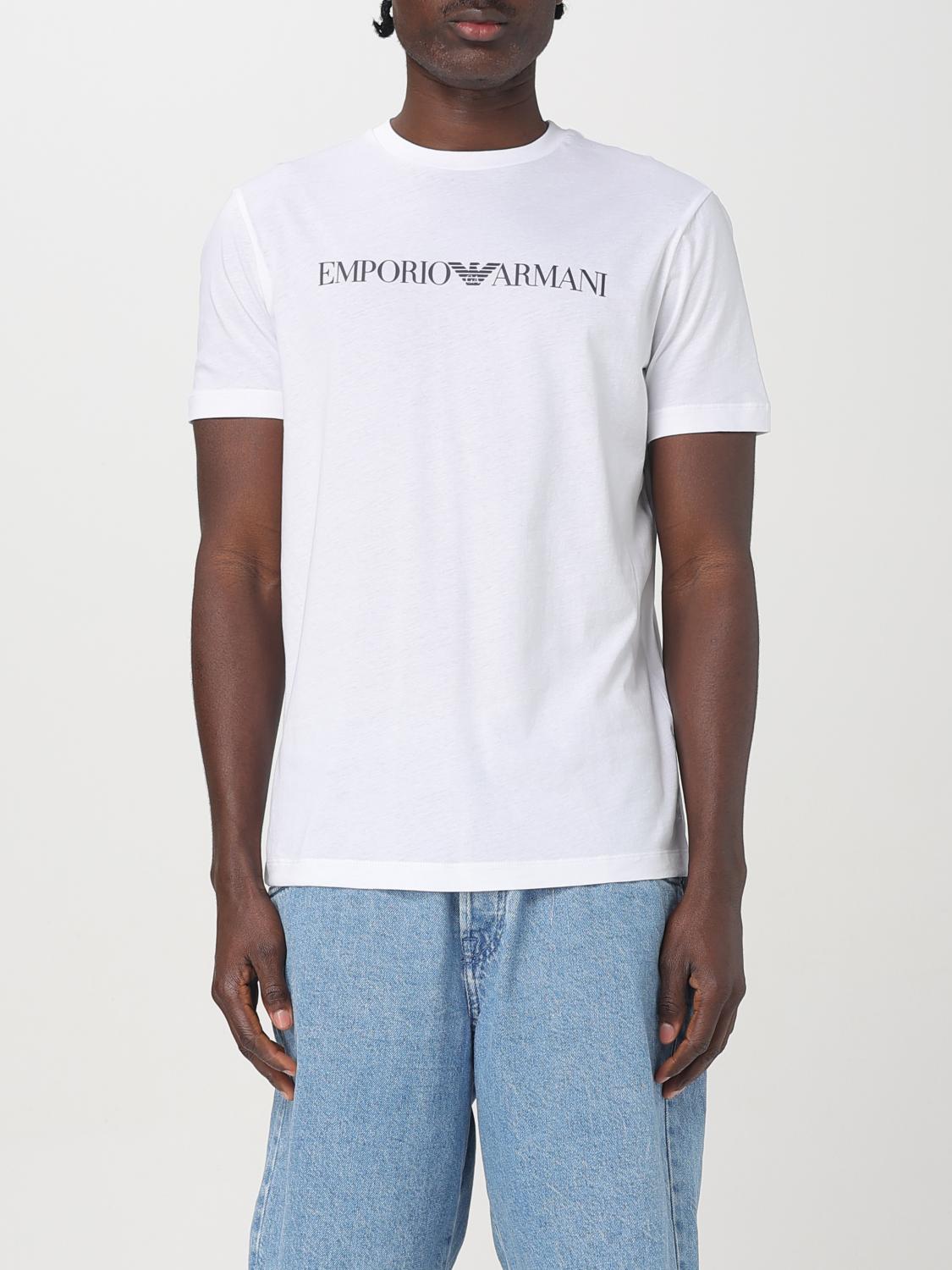 EMPORIO ARMANI Tシャツ: Tシャツ メンズ Emporio Armani, ホワイト - Img 1