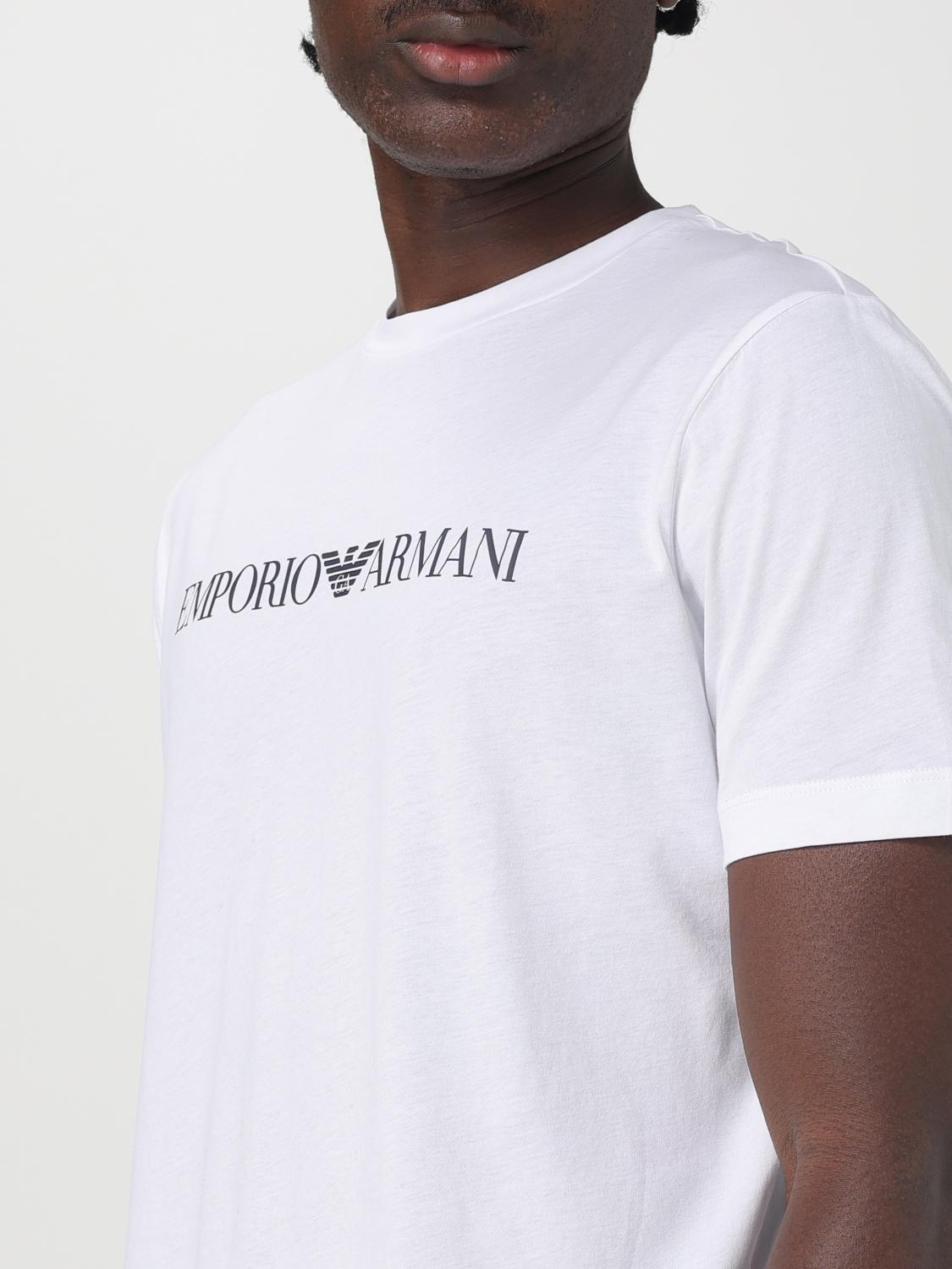 EMPORIO ARMANI Tシャツ: Tシャツ メンズ Emporio Armani, ホワイト - Img 3