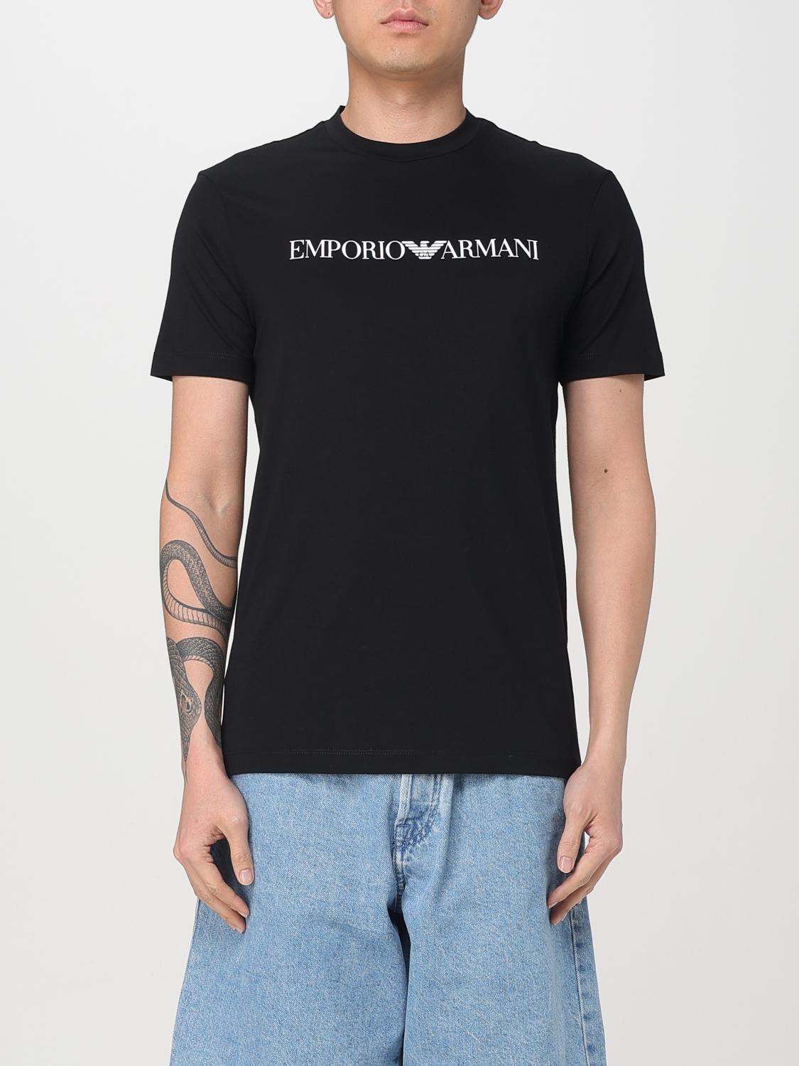 EMPORIO ARMANI T-SHIRT: T-shirt men Emporio Armani, Black - Img 1