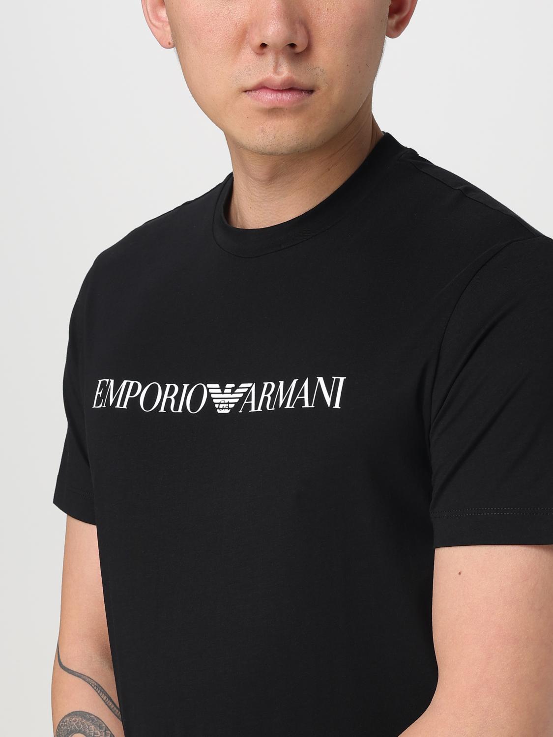 EMPORIO ARMANI T-SHIRT: T-shirt men Emporio Armani, Black - Img 3