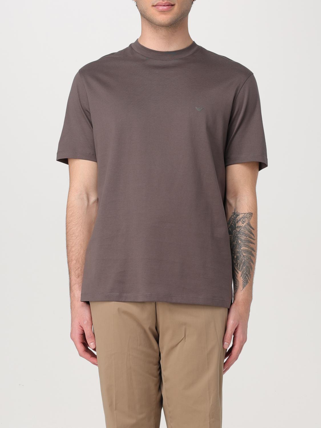 EMPORIO ARMANI T-SHIRT: T-shirt herren Emporio Armani, Braun - Img 1