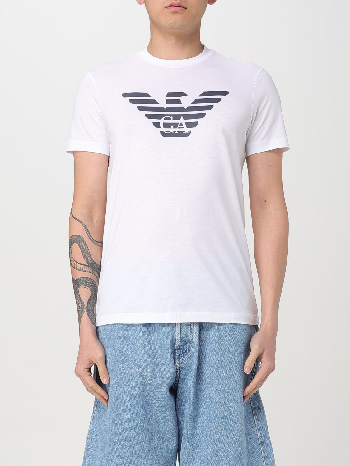 EMPORIO ARMANI T-SHIRT: T-shirt men Emporio Armani, White - Img 1