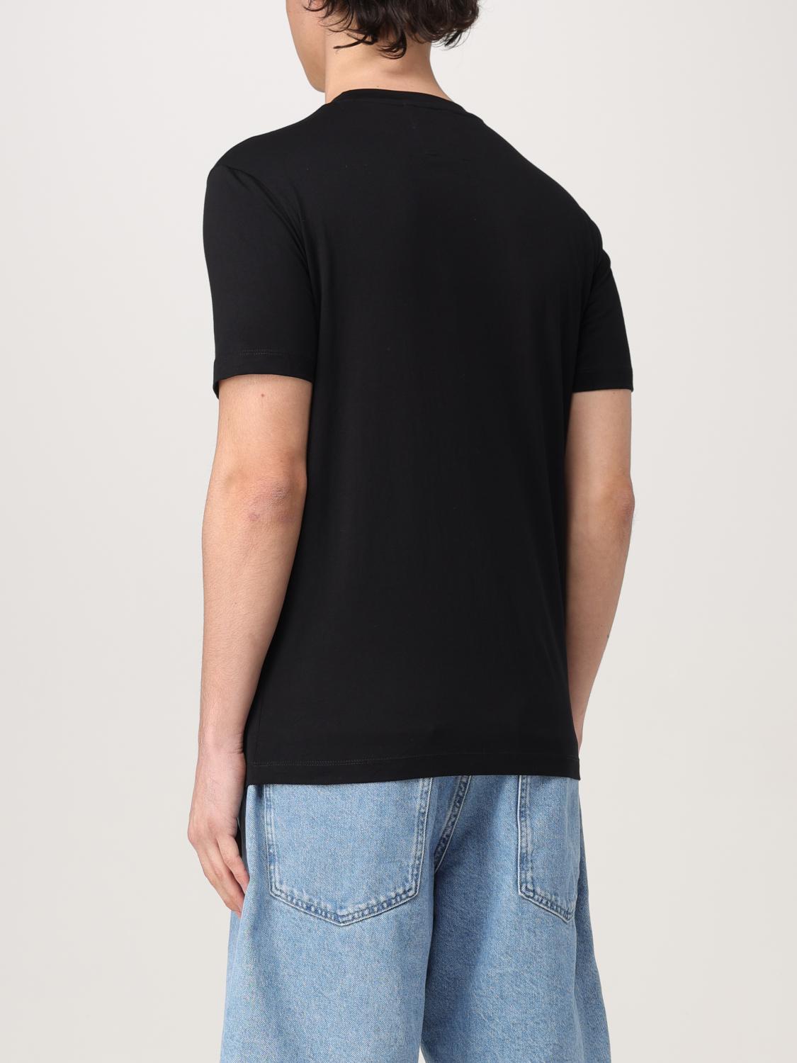 EMPORIO ARMANI T-SHIRT: T-shirt Emporio Armani in cotone con monogram , Nero - Img 2