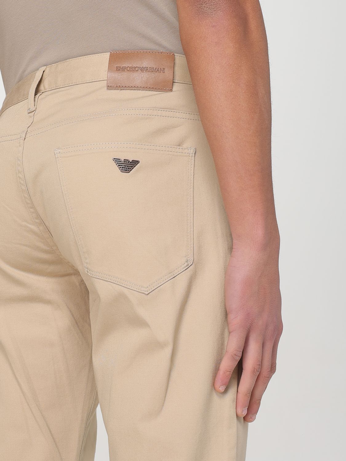 EMPORIO ARMANI JEANS: Hose herren Emporio Armani, Beige - Img 3