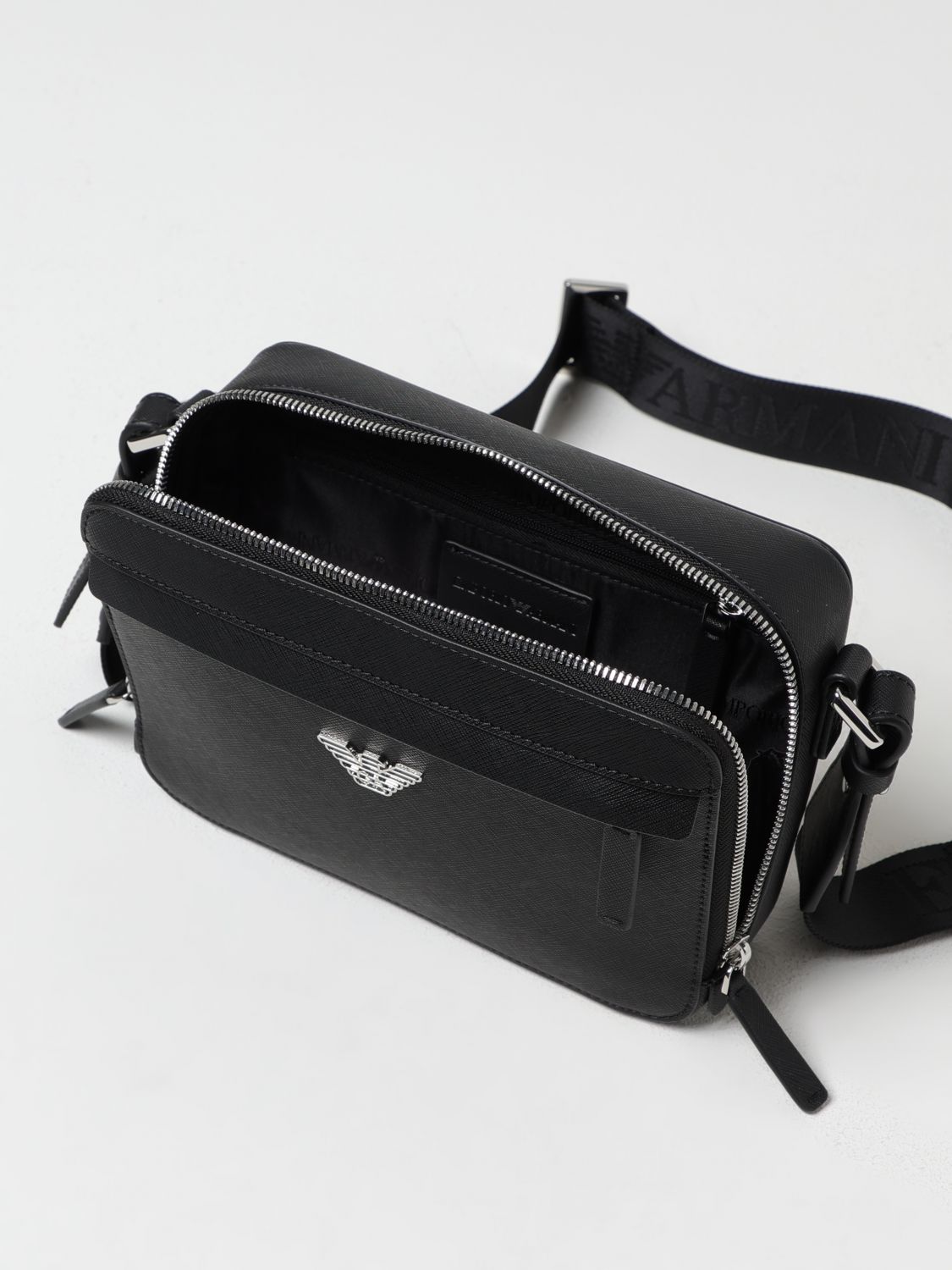 EMPORIO ARMANI UMHÄNGETASCHE: Tasche herren Emporio Armani, Schwarz - Img 3