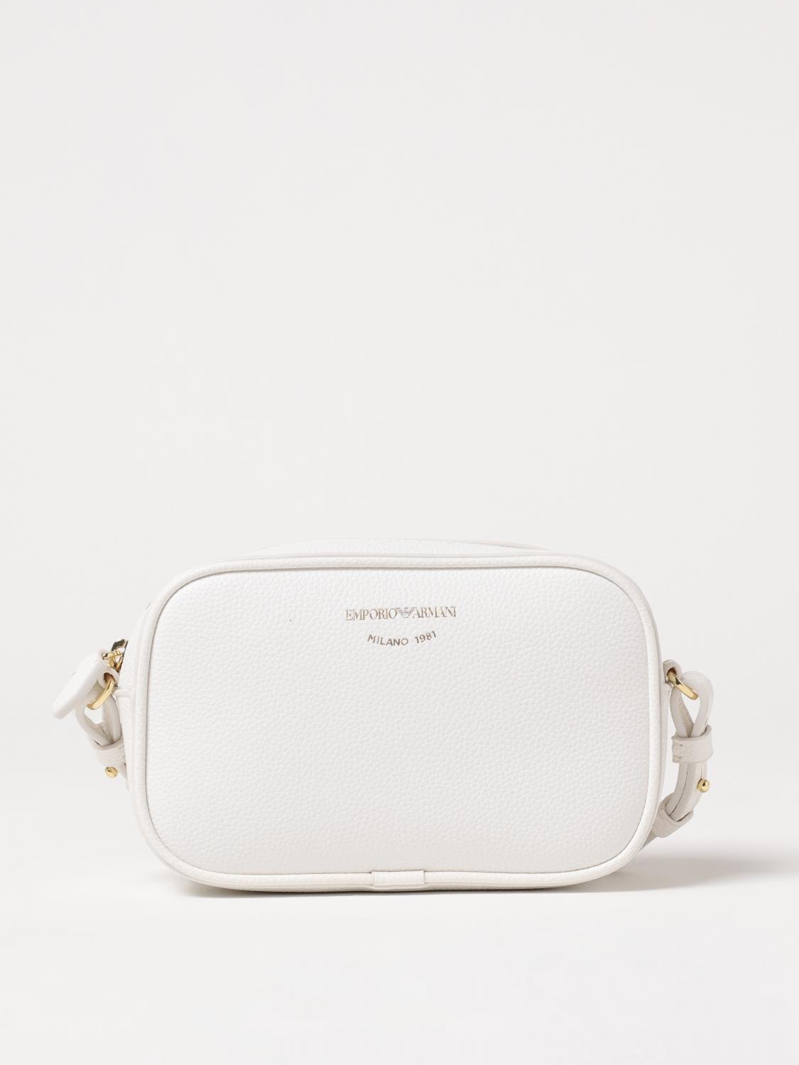 EMPORIO ARMANI CROSSBODY BAGS: Shoulder bag woman Emporio Armani, White - Img 1