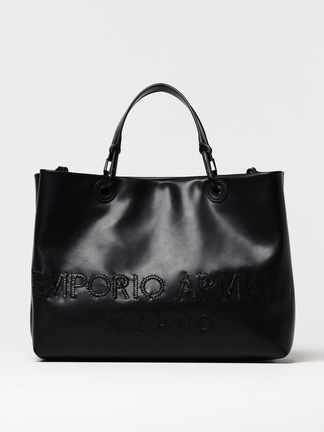 EMPORIO ARMANI SAC CABAS: Sac porté épaule femme Emporio Armani, Noir - Img 1