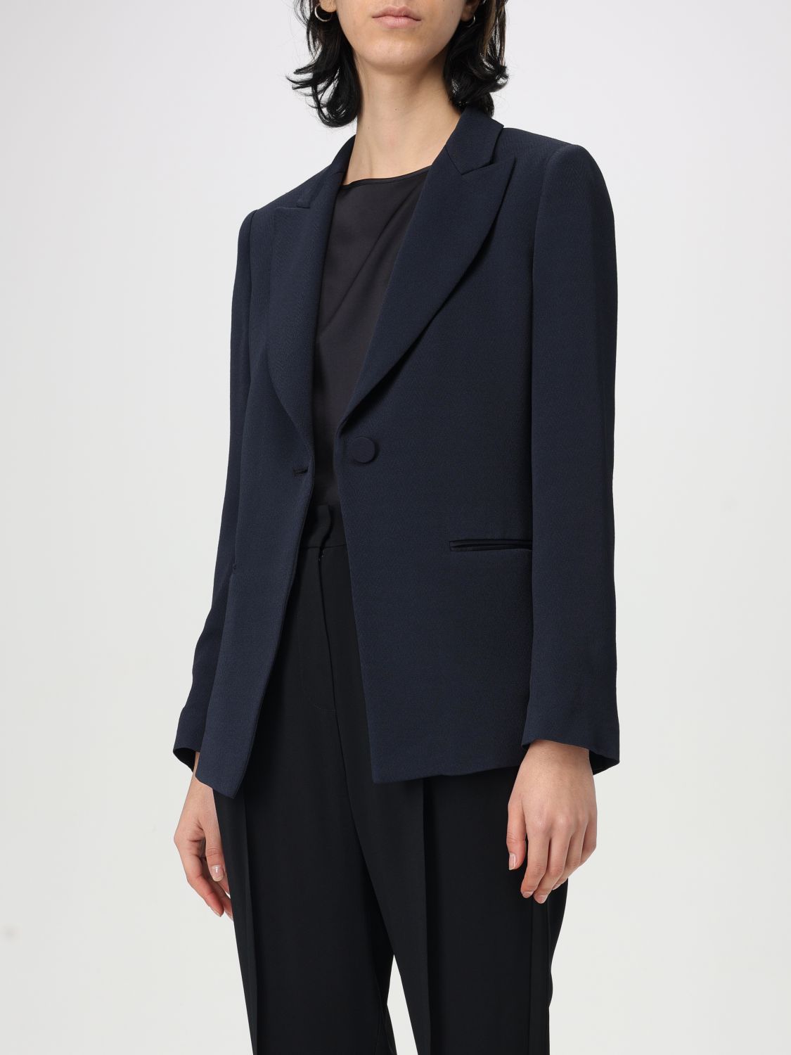 EMPORIO ARMANI BLAZER: Blazer woman Emporio Armani, Blue - Img 4