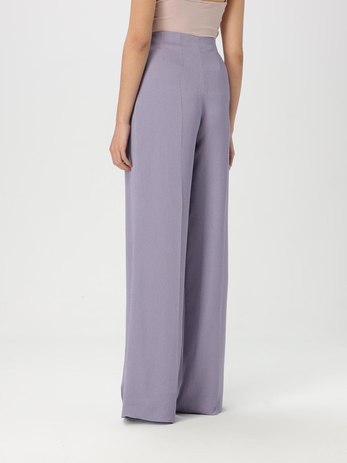 EMPORIO ARMANI PANTS: Pants woman Emporio Armani, Lilac - Img 2