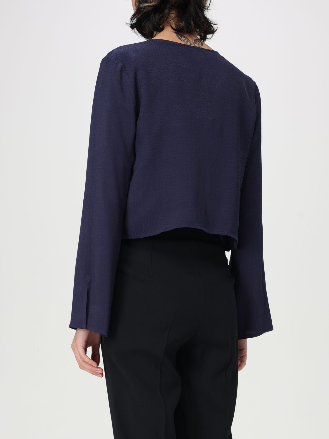 EMPORIO ARMANI BLAZER: Blazer woman Emporio Armani, Blue - Img 2