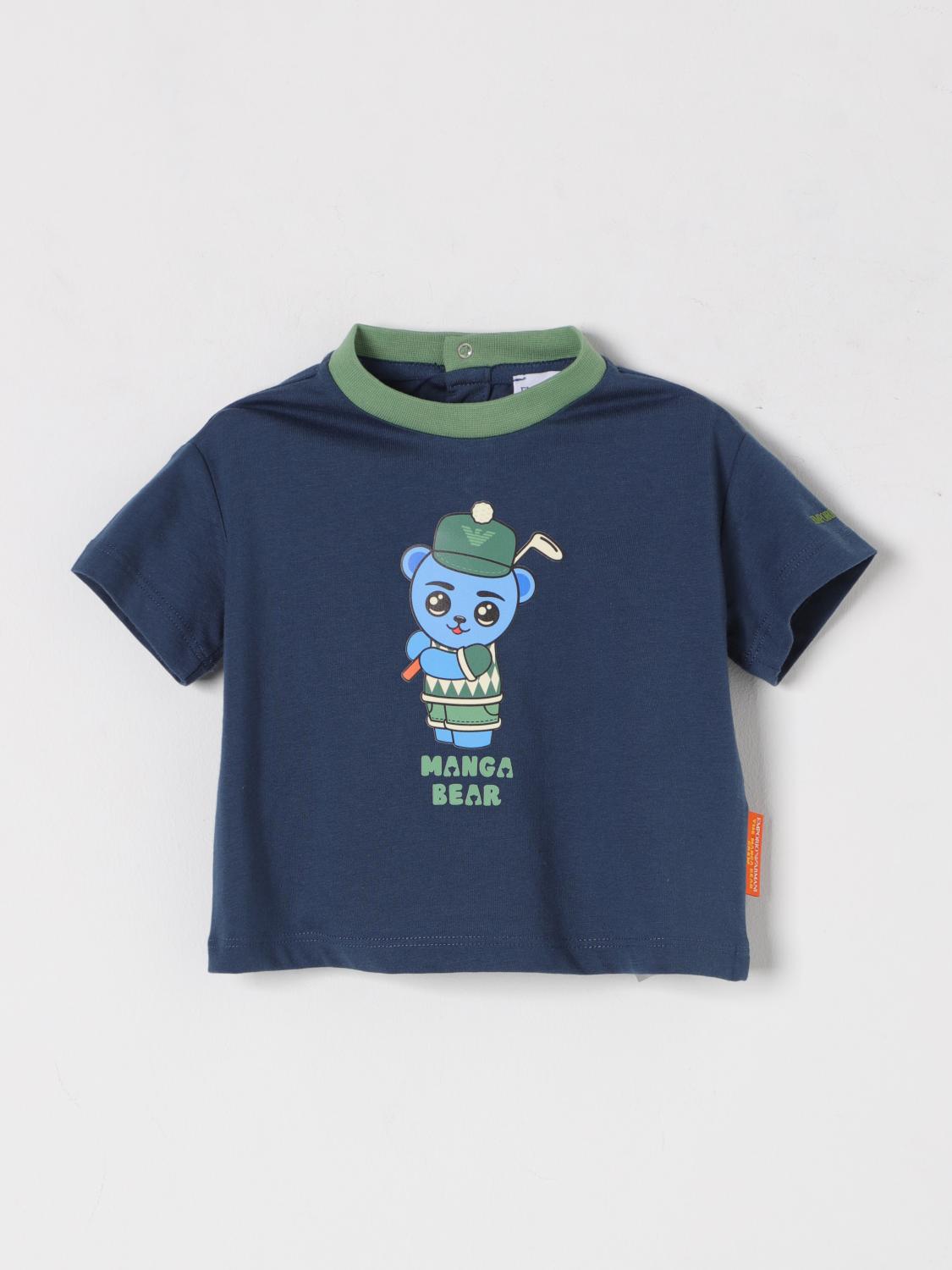 EMPORIO ARMANI T-SHIRT: T-shirt kids Emporio Armani, Blue - Img 1