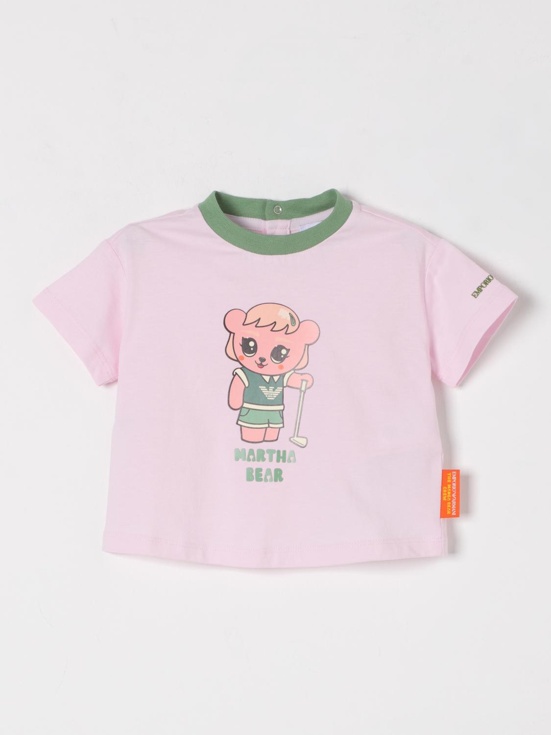 EMPORIO ARMANI T-SHIRT: T-shirt kids Emporio Armani, Pink - Img 1