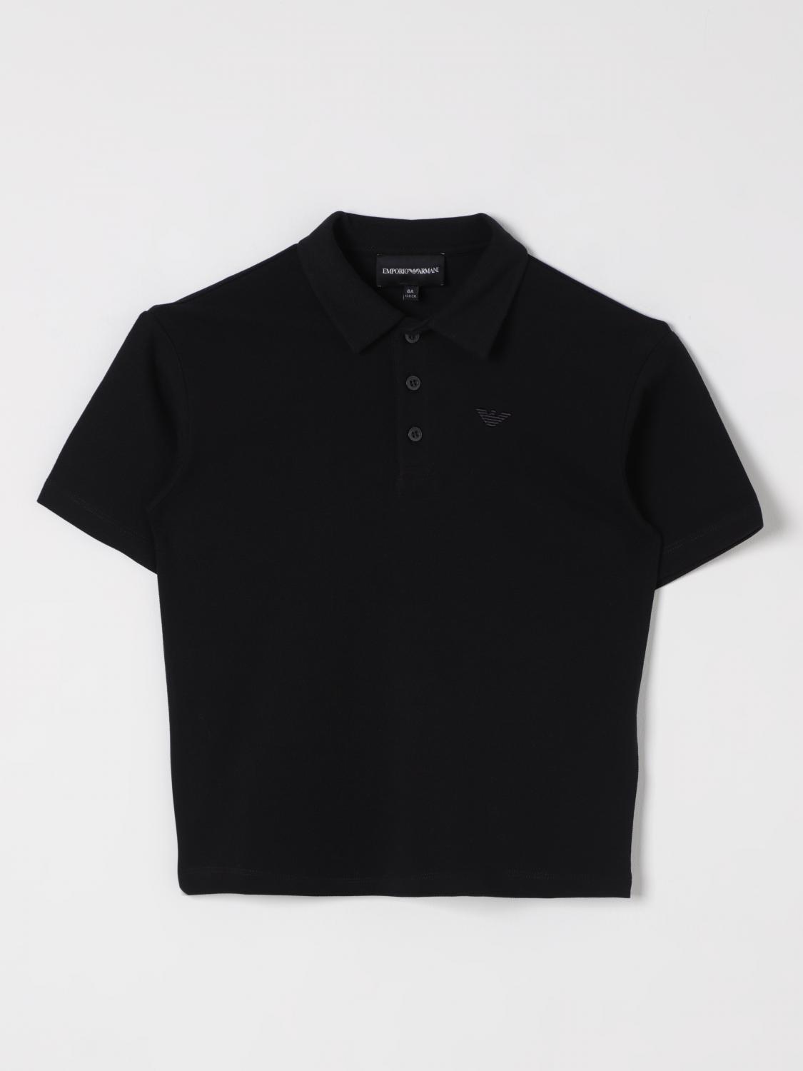 EMPORIO ARMANI POLO SHIRT: Polo shirt kids Emporio Armani, Blue - Img 1