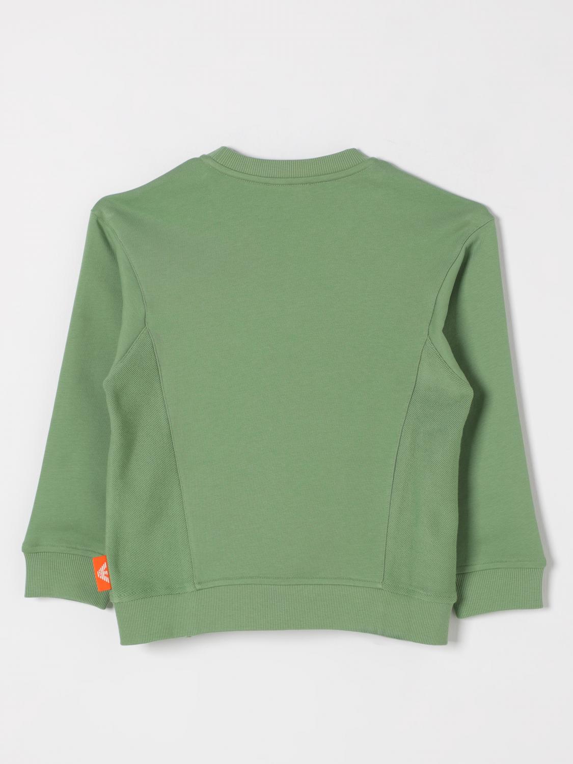 EMPORIO ARMANI SWEATER: Sweater kids Emporio Armani, Green - Img 2