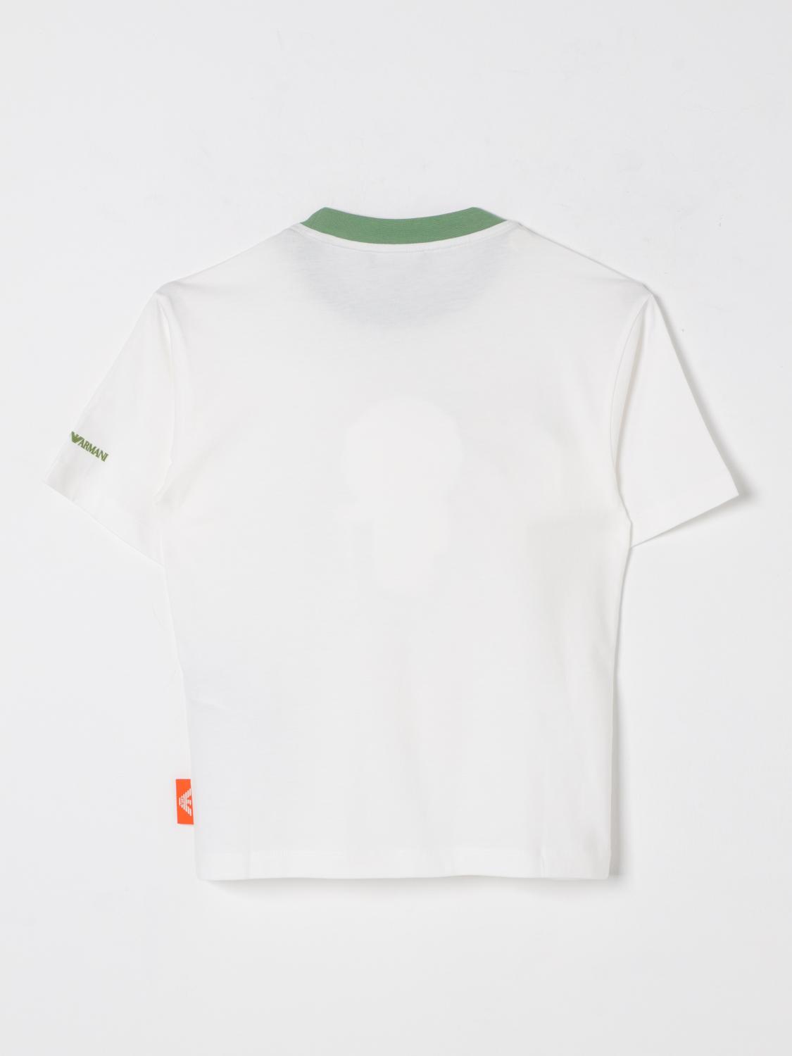 EMPORIO ARMANI T-SHIRT: T-shirt kids Emporio Armani, White - Img 2