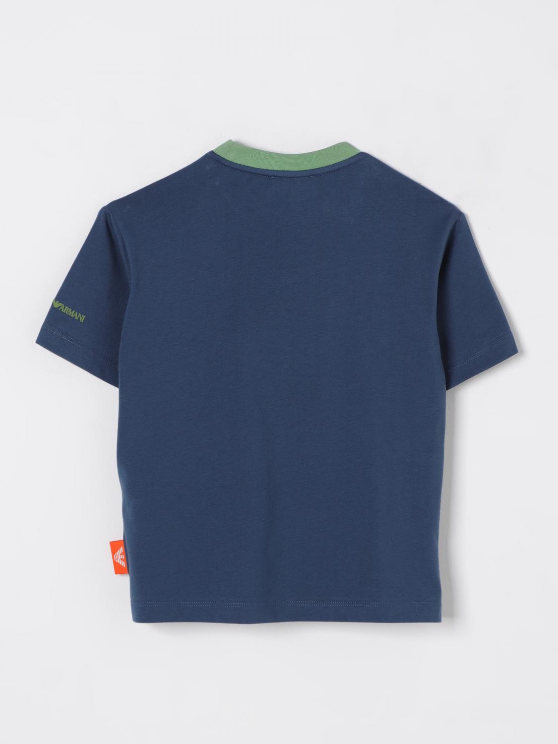 EMPORIO ARMANI T-SHIRT: T-shirt kids Emporio Armani, Blue - Img 2