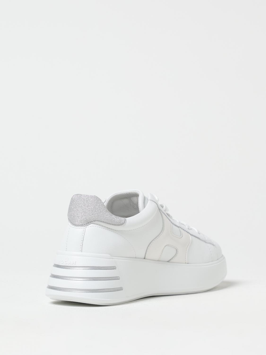 HOGAN SNEAKERS: Sneakers Rebel H564 Hogan in pelle , Bianco - Img 3