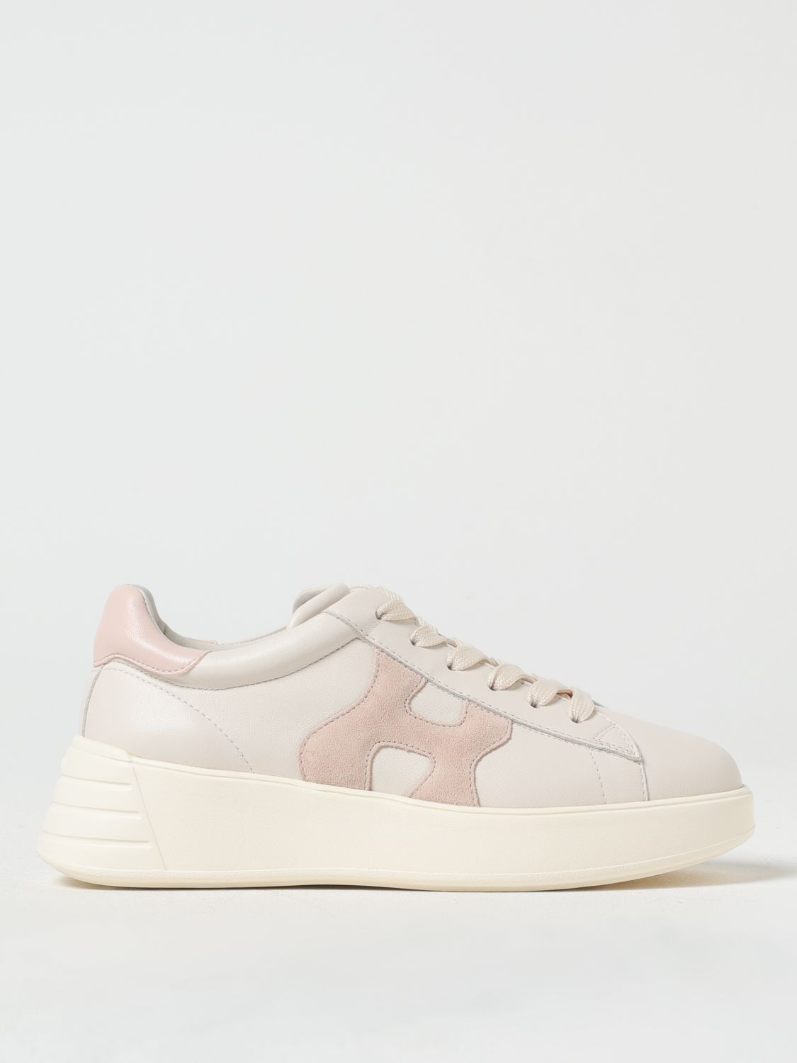 HOGAN SNEAKERS: Sneakers Rebel Hogan in pelle , Rosa - Img 1