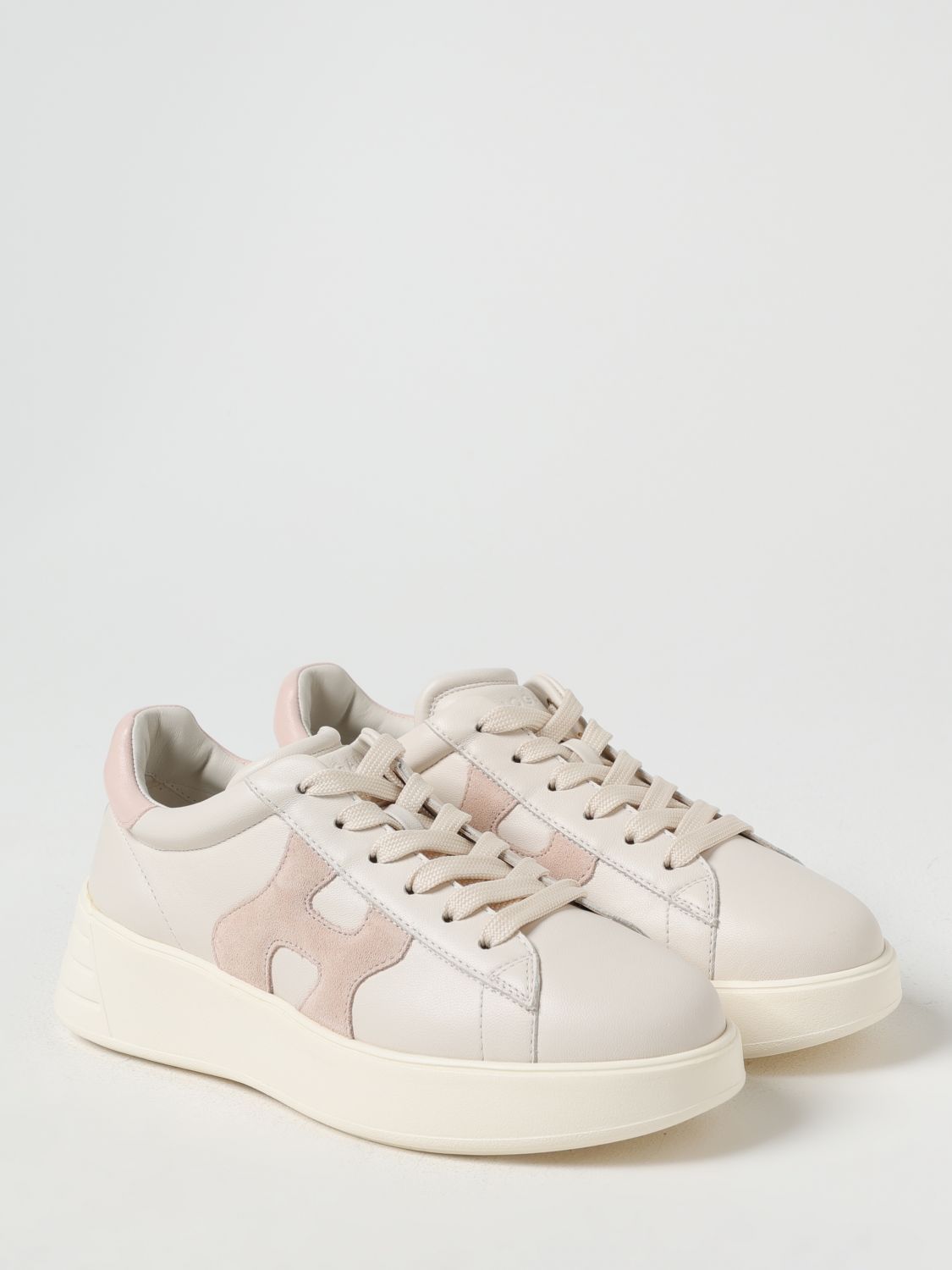 HOGAN SNEAKERS: Sneakers Rebel Hogan in pelle , Rosa - Img 2