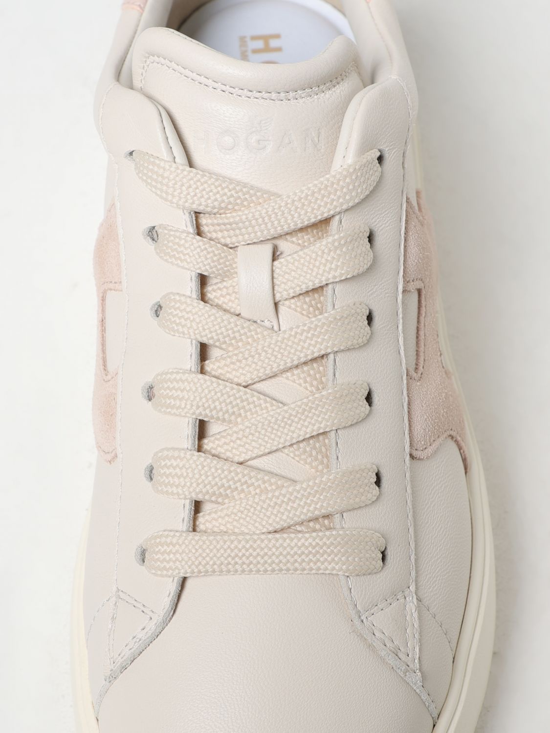 HOGAN SNEAKERS: Sneakers Rebel Hogan in pelle , Rosa - Img 4