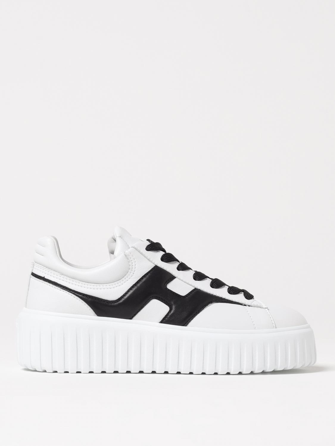 HOGAN SNEAKERS: Sneakers H-Stripe Hogan in pelle , Bianco - Img 1