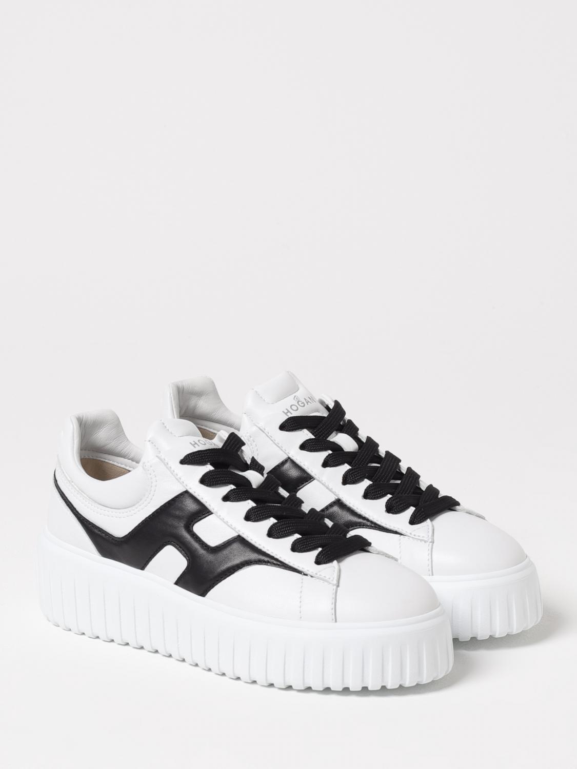 HOGAN SNEAKERS: Sneakers H-Stripe Hogan in pelle , Bianco - Img 2