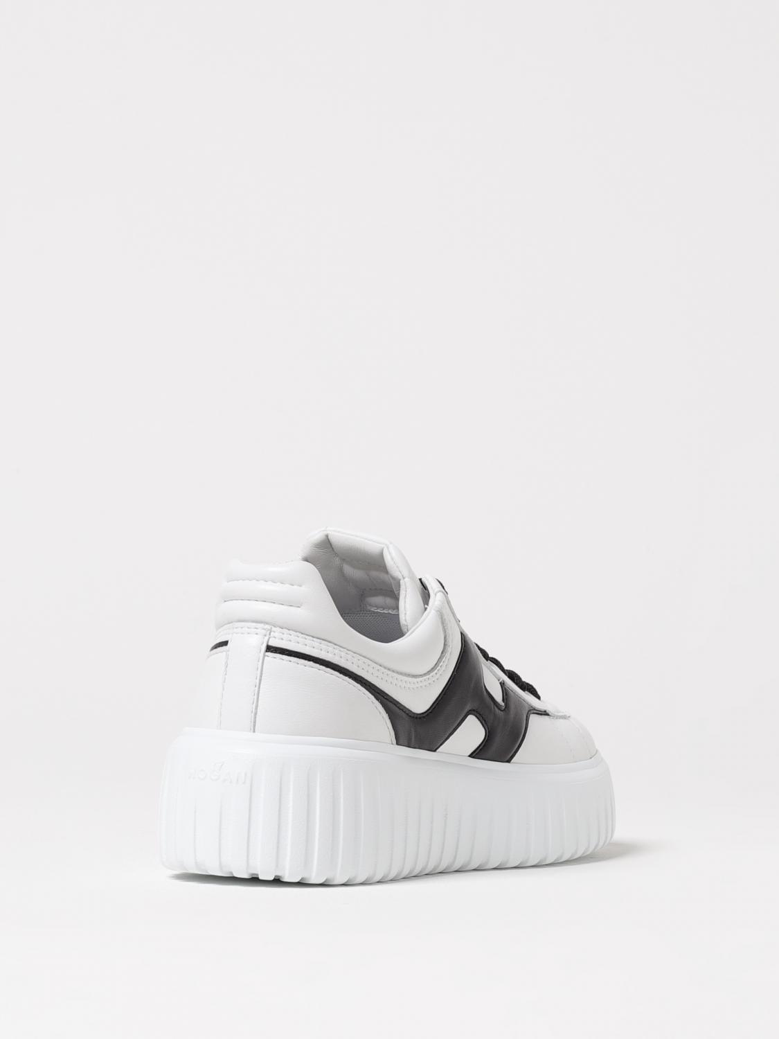 HOGAN SNEAKERS: Sneakers H-Stripe Hogan in pelle , Bianco - Img 3