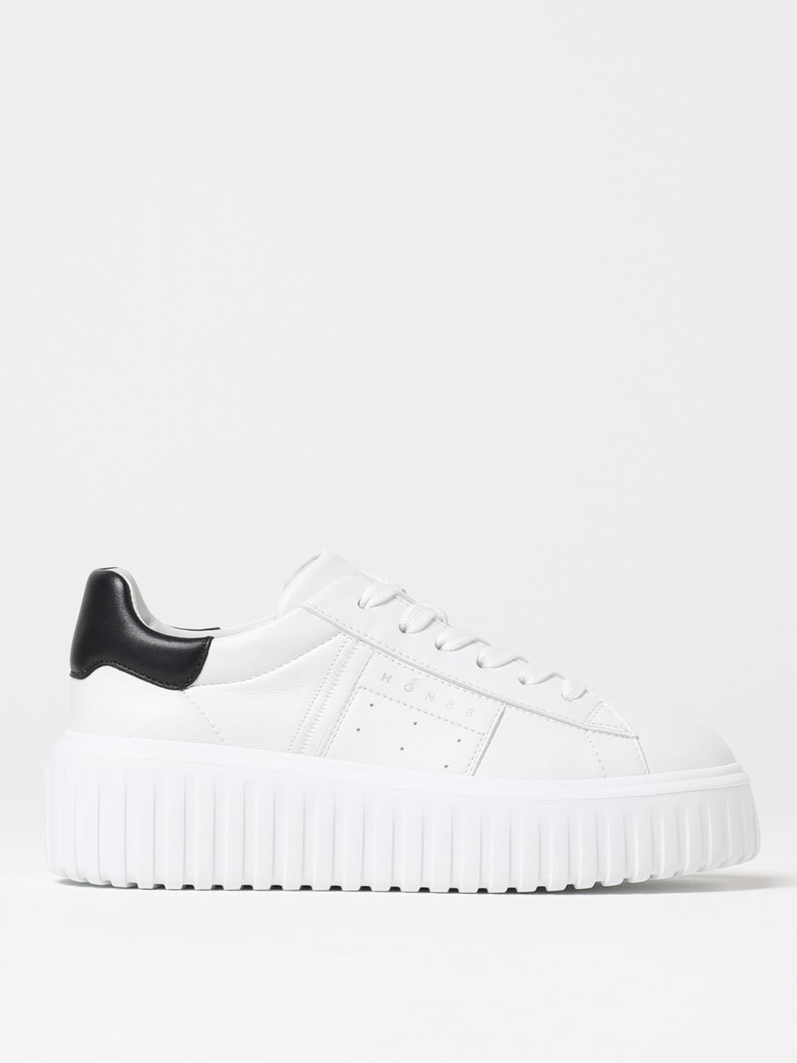 HOGAN SNEAKERS: Sneakers H-Stripe Platform Hogan in pelle , Bianco 1 - Img 1