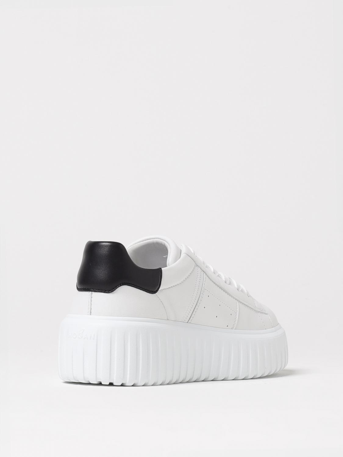 HOGAN SNEAKERS: Sneakers H-Stripe Platform Hogan in pelle , Bianco 1 - Img 3