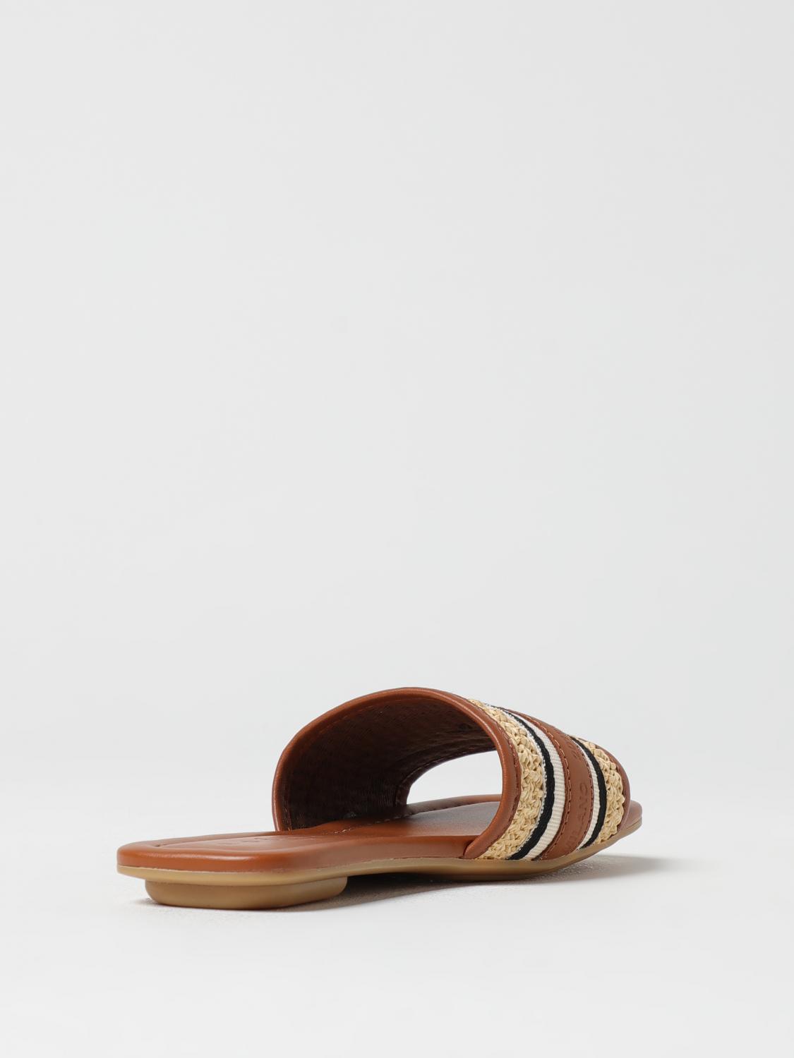 Slippers Hogan HOGAN: Shoes Woman Natural Hogan Flat Sandals