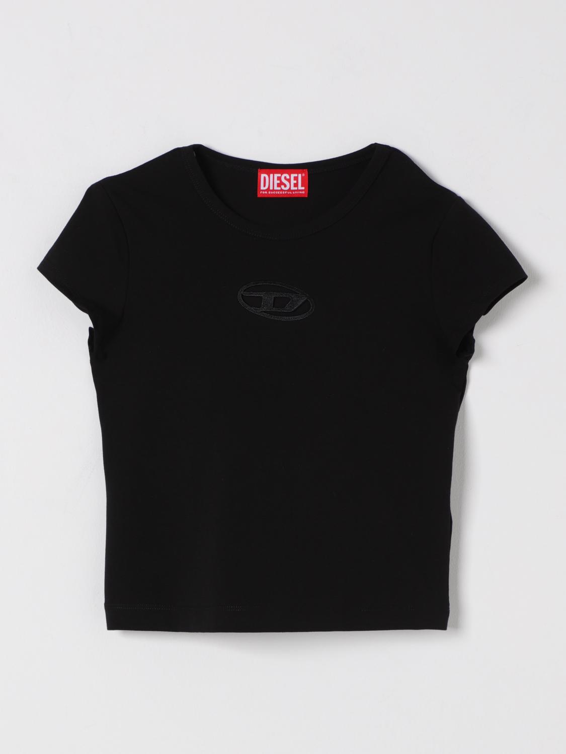 DIESEL Tシャツ: Tシャツ ボーイ Diesel, ブラック - Img 1