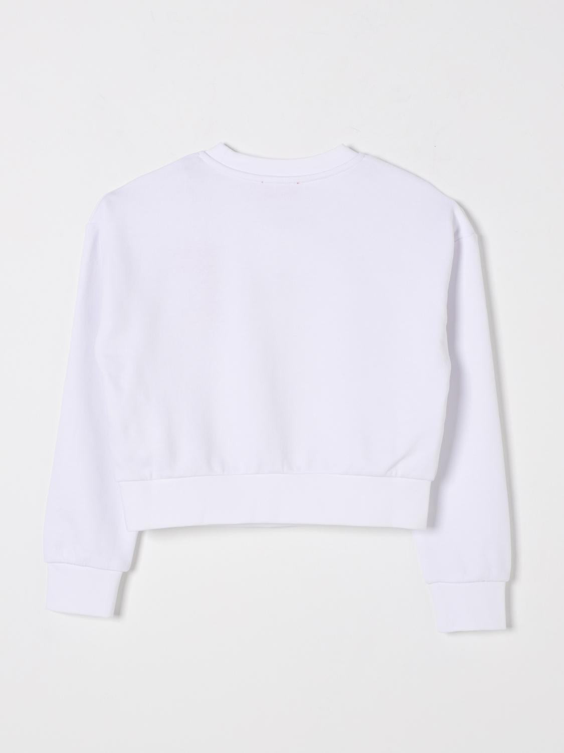 DIESEL MAGLIA: Felpa a girocollo Oval D Diesel in cotone, Bianco - Img 2