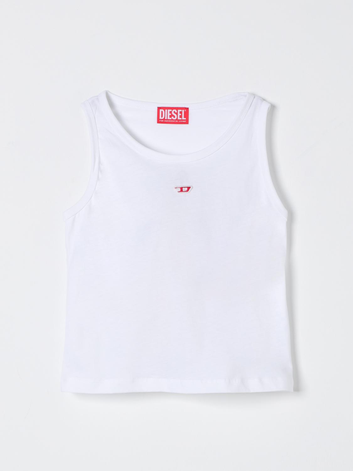 DIESEL TOP: Top enfant Diesel, Blanc - Img 1