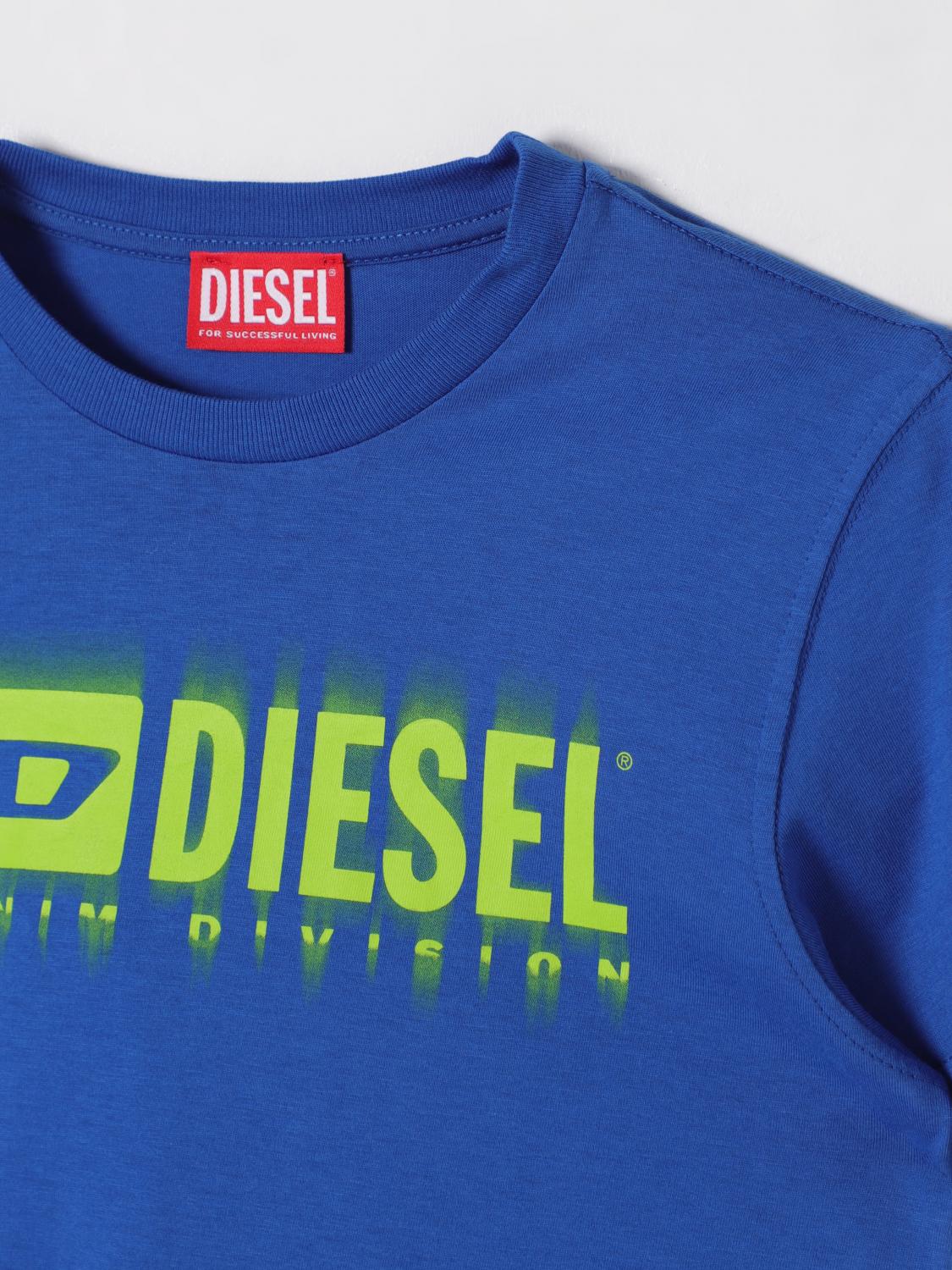 DIESEL T-SHIRT: T-shirt enfant Diesel, Bleu Royal - Img 3