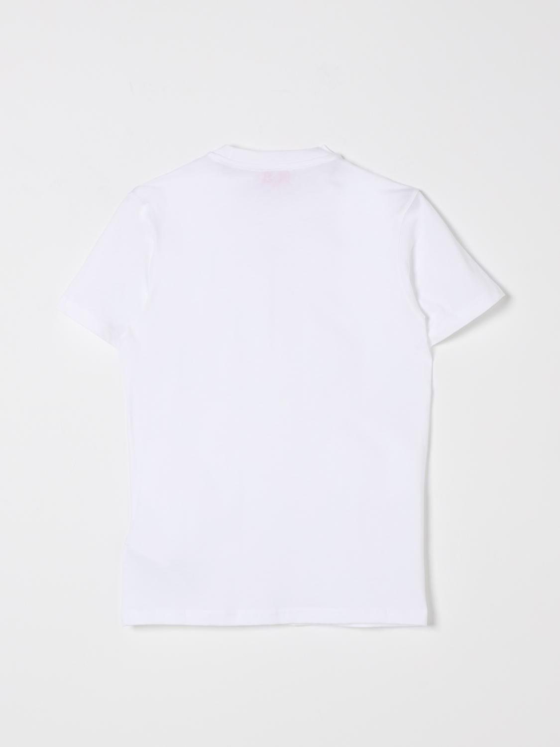 DIESEL T-SHIRT: T-shirt in cotone con logo Oval D Diesel, Bianco - Img 2