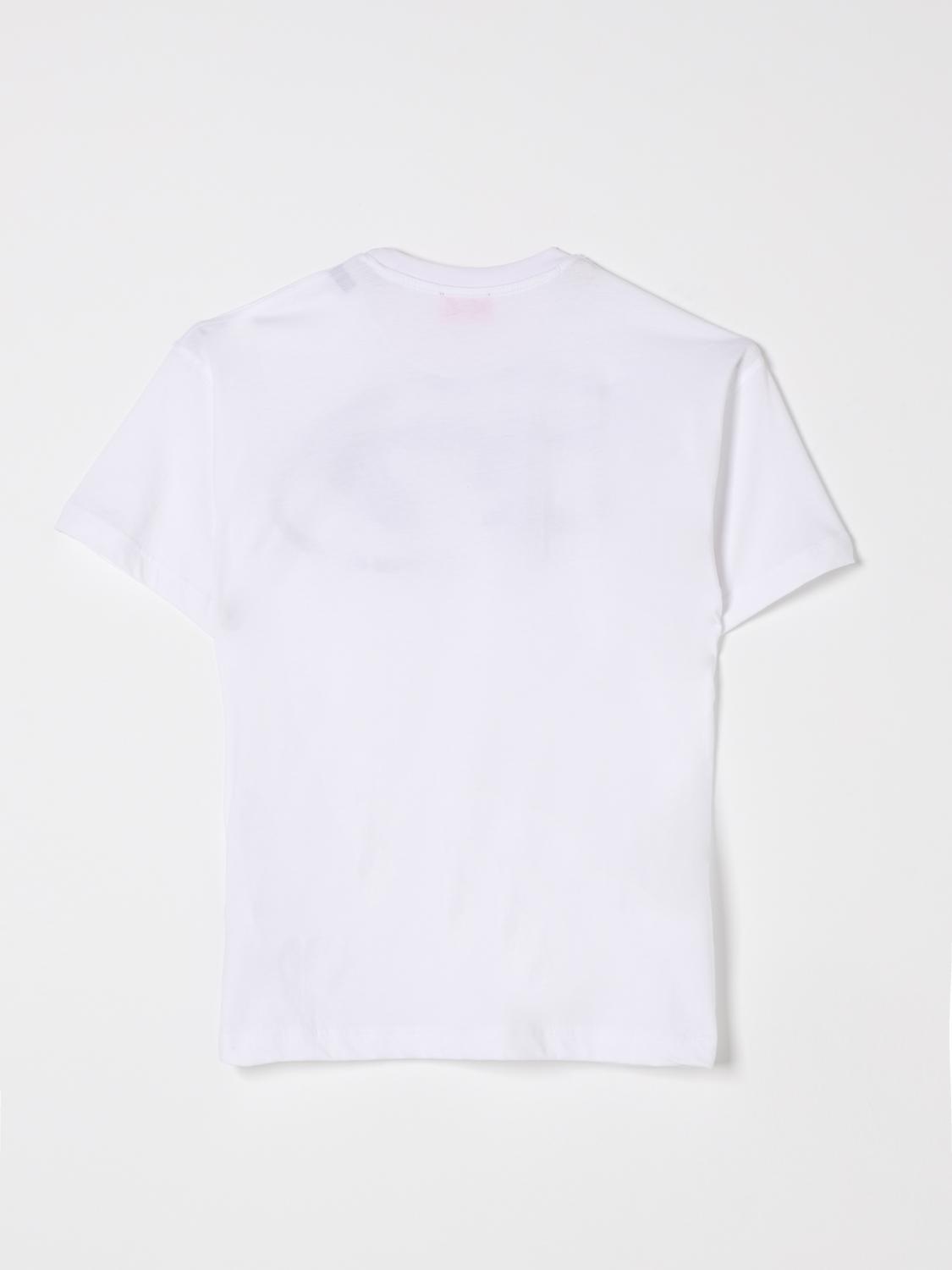 DIESEL T-SHIRT: T-shirt in cotone con logo Oval D Diesel, Bianco - Img 2