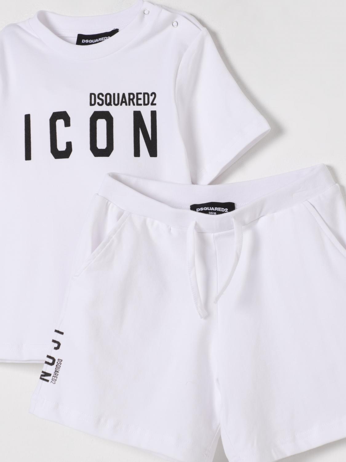 DSQUARED2 JUMPSUIT: Jumpsuit kids Dsquared2, White - Img 3