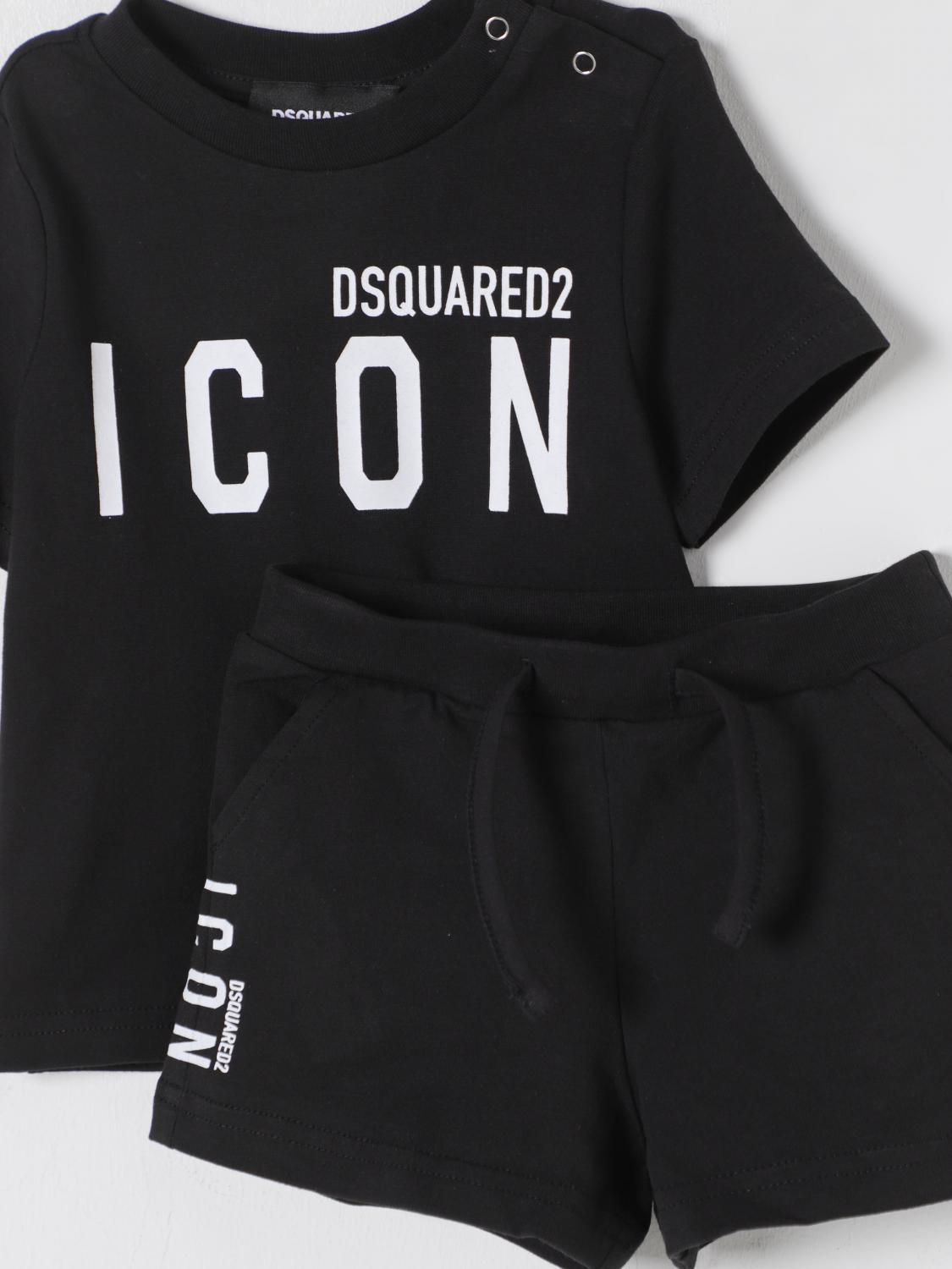 DSQUARED2 ENSEMBLE: Ensemble enfant Dsquared2, Noir - Img 3