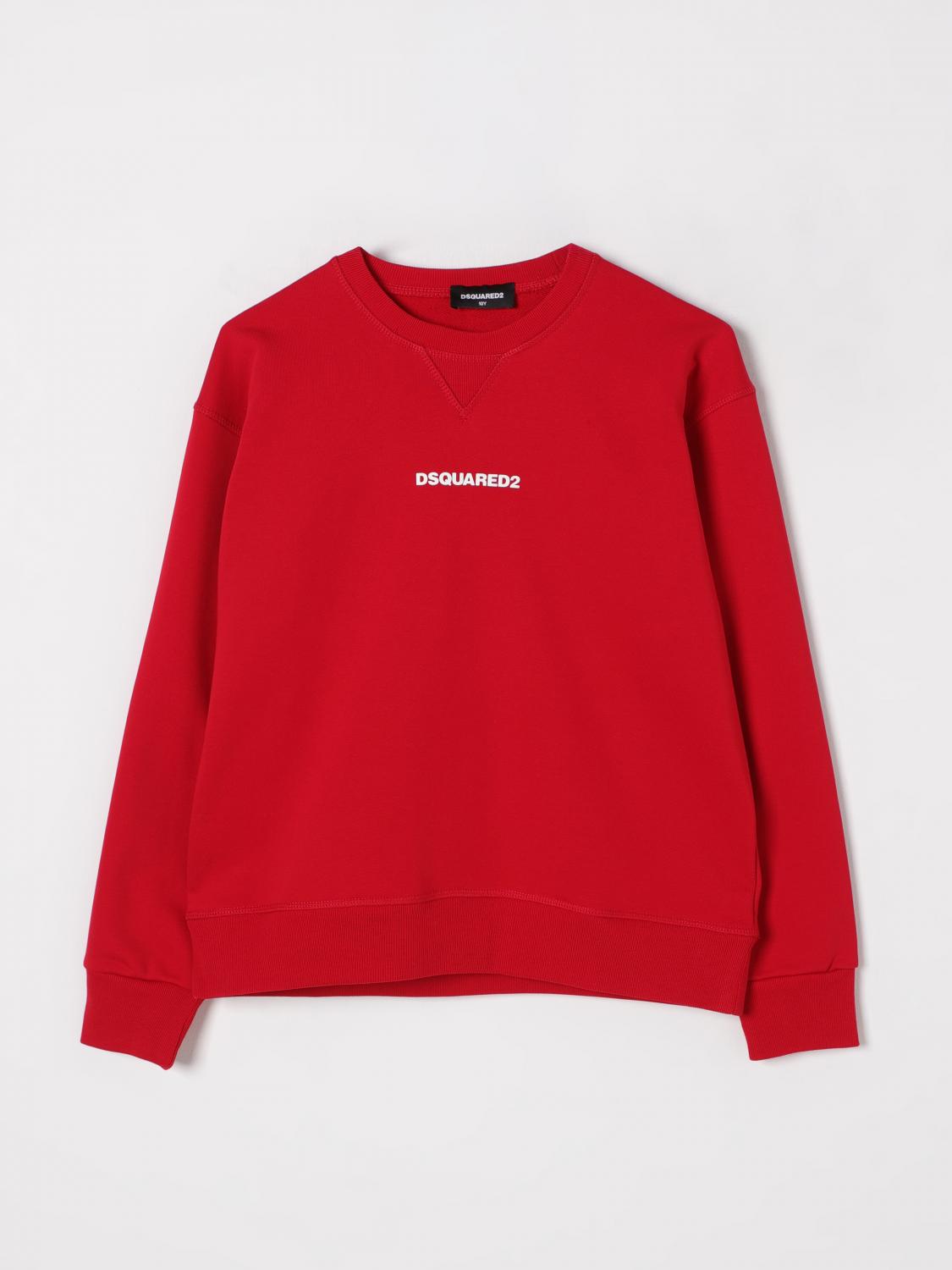 DSQUARED2 SWEATER: Sweater kids Dsquared2, Red - Img 1