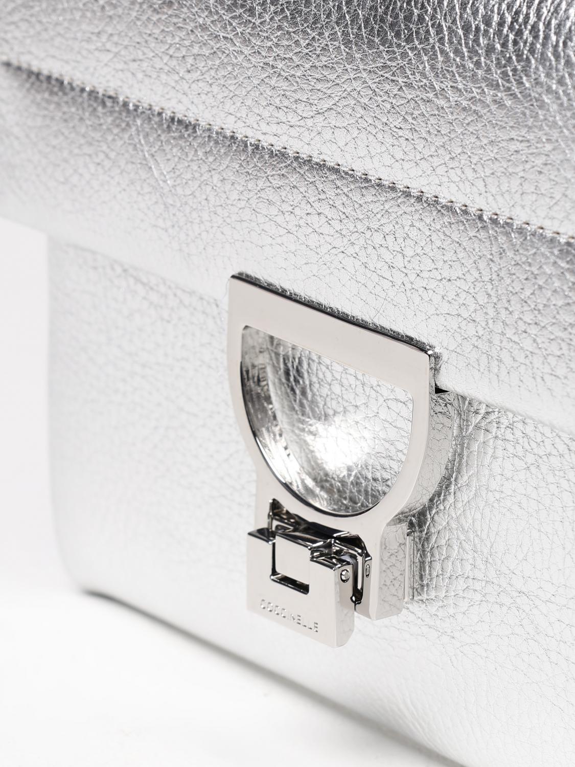 COCCINELLE MINI-TASCHE: Schultertasche damen Coccinelle, Silber - Img 3