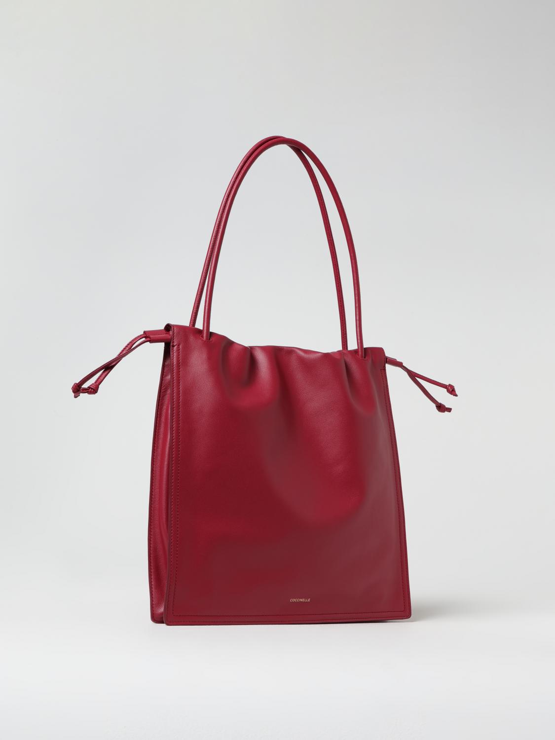 COCCINELLE BORSA A SPALLA: Borsa Dulse Coccinelle in pelle , Rosso - Img 2