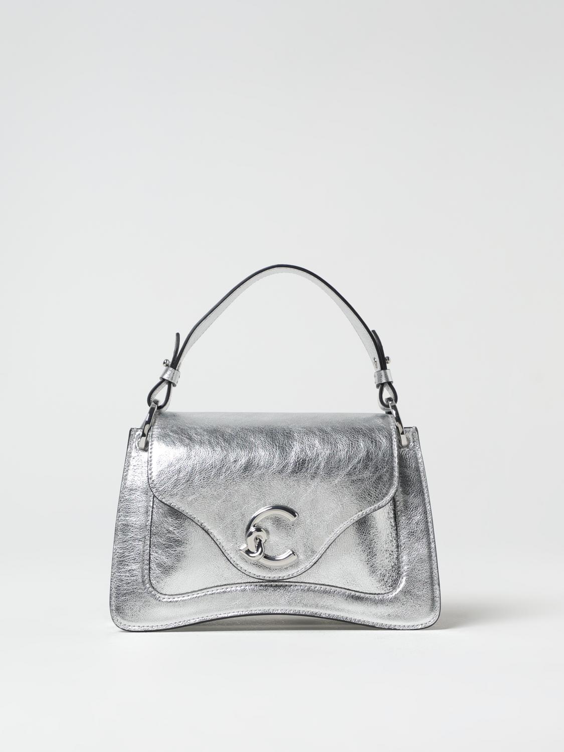 COCCINELLE HANDBAG: Shoulder bag woman Coccinelle, Silver - Img 1