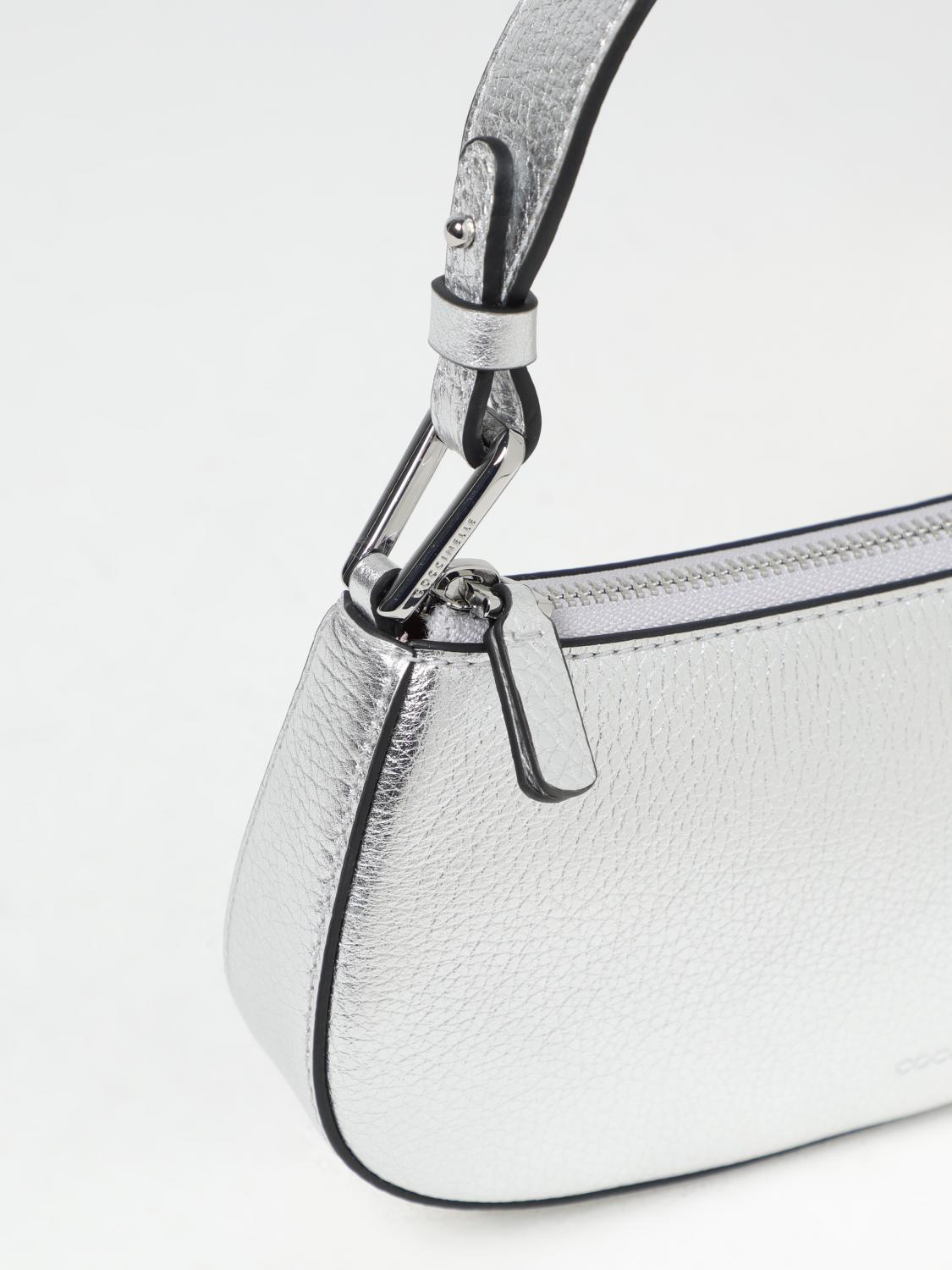 COCCINELLE MINI BAG: Shoulder bag woman Coccinelle, Silver - Img 3