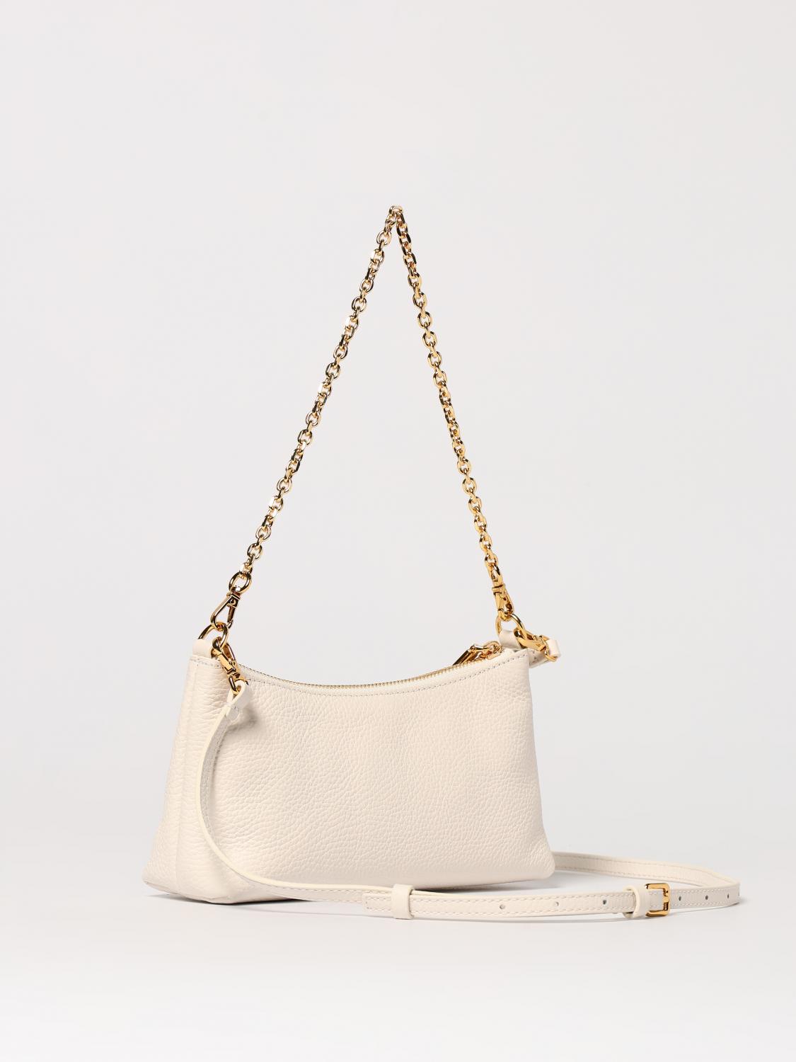 COCCINELLE MINITASCHE: Aura Tasche aus genarbtem Leder Coccinelle, Weiß - Img 2