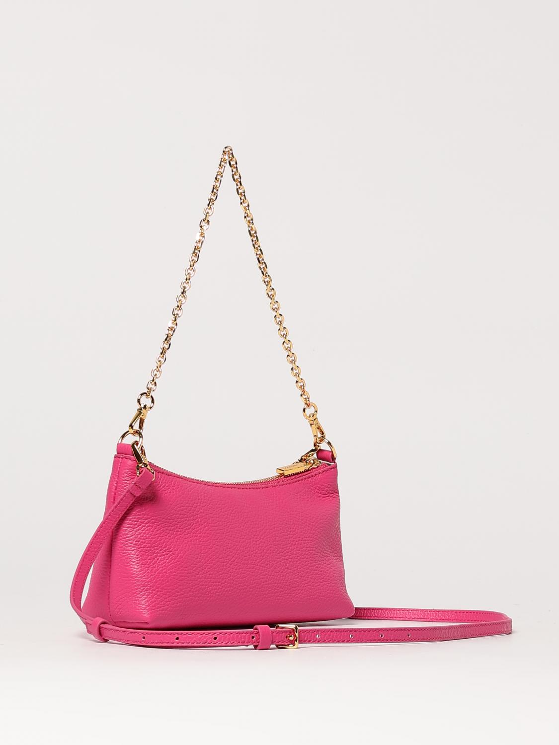 COCCINELLE BORSA MINI: Borsa Aura Coccinelle in pelle a grana , Fuxia - Img 2
