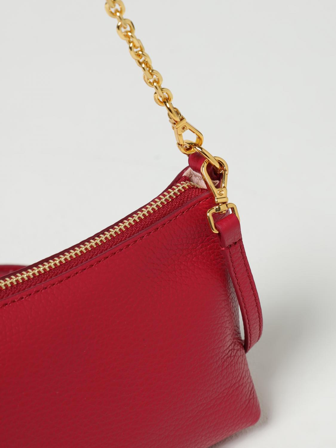 COCCINELLE BORSA MINI: Borsa Aura Coccinelle in pelle a grana , Rosso - Img 3