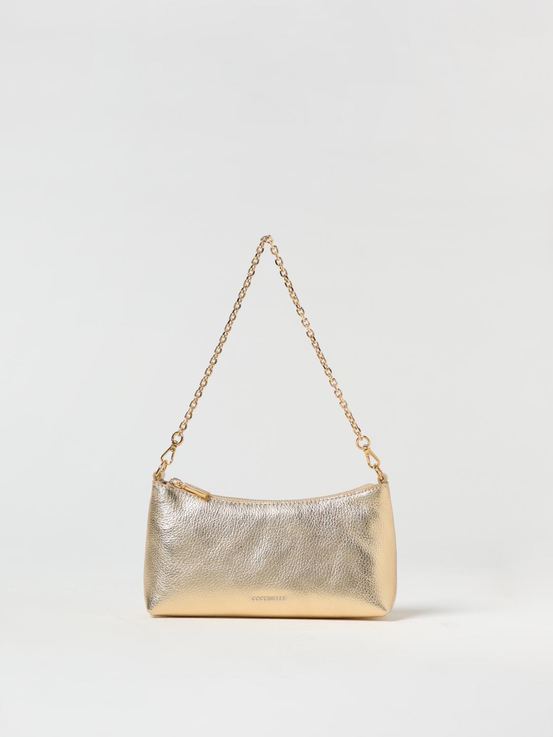 COCCINELLE MINI BAG: Shoulder bag woman Coccinelle, Gold - Img 1