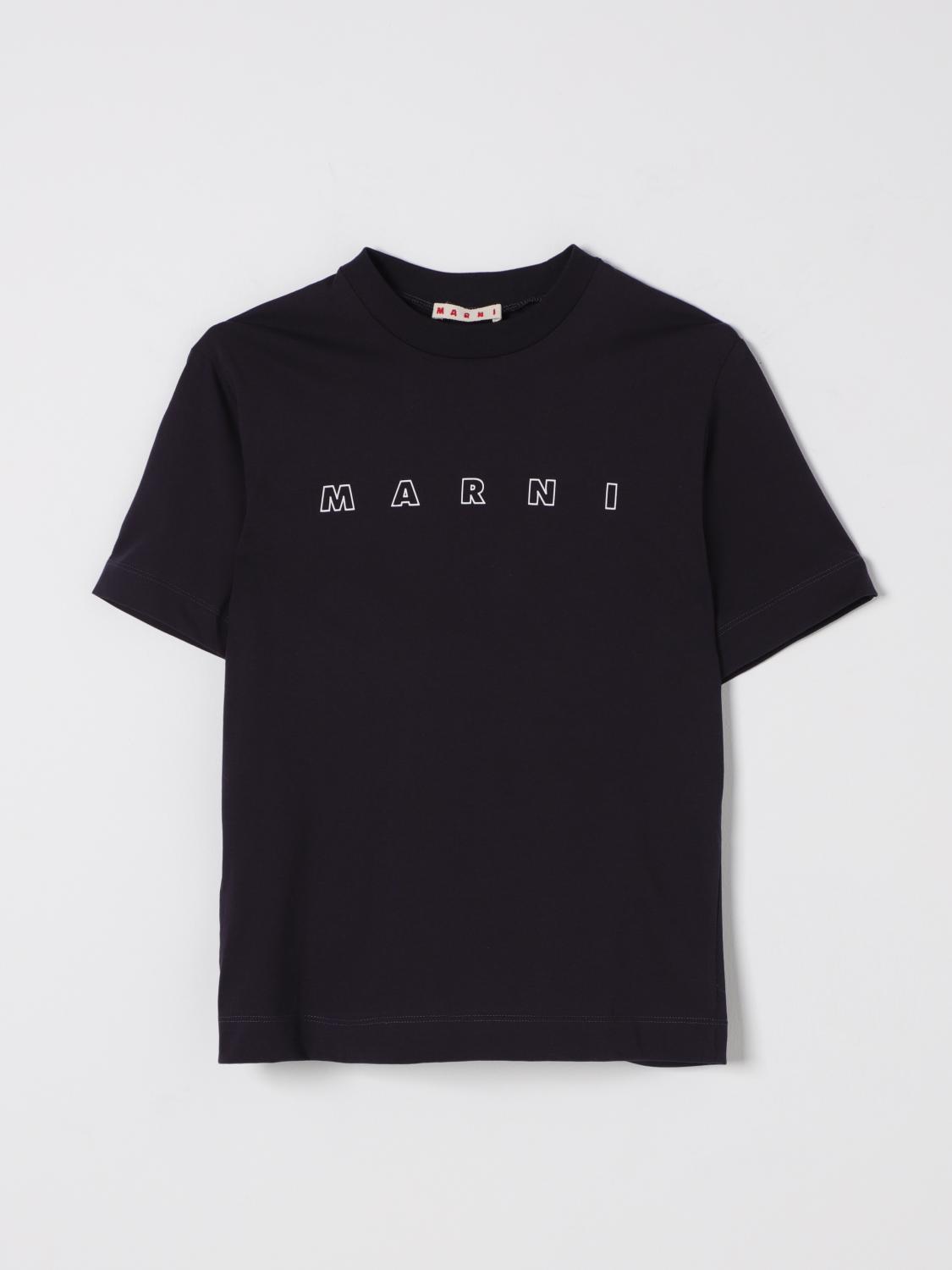 MARNI T-SHIRT: T-shirt in cotone con logo Marni, Nero - Img 1